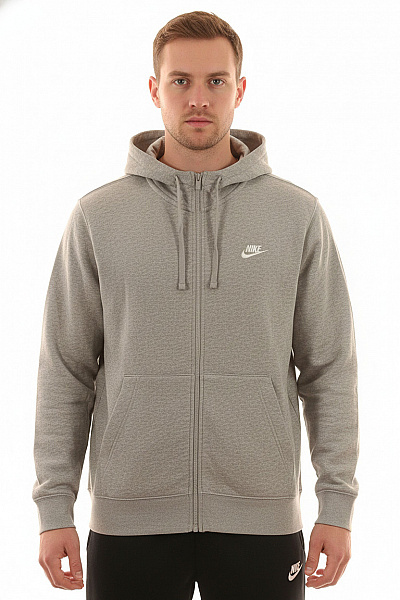 Nike Pánská Mikina S Kapucí Na Zip šedá Velikost L