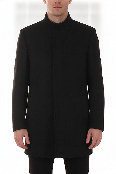 Pour Pánský Vlněný Kabát S Vysokým Límcem Elegantní Podzimní Zimní Vel. 50