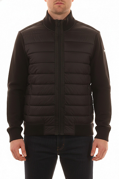 Schott Pánská Prošívaná Bunda Bomber černá Nylonová Moderní Velikost XL