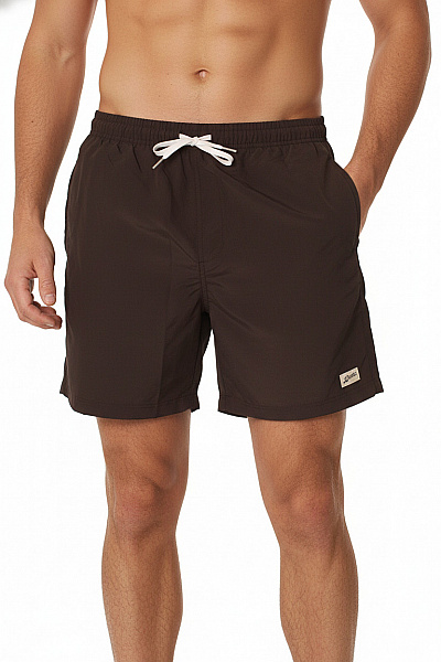 Bather Pánské Hnědé Sportovní Kraťasy Volnočasové Velikost EU XL