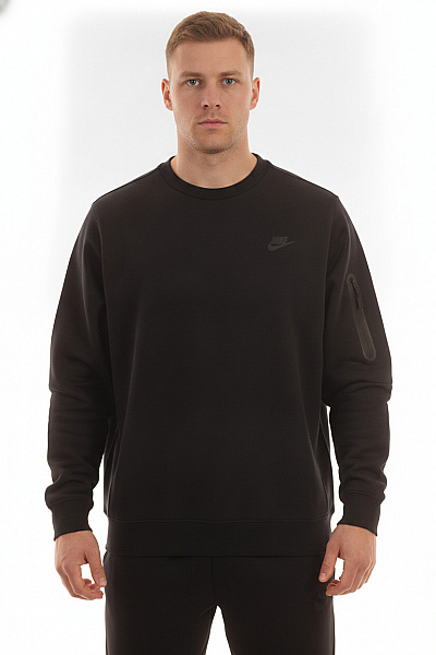 Nike Pánská Mikina černá S Dlouhým Rukávem Crewneck Velikost EU XXL