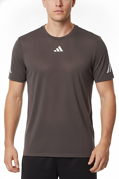 ADIDAS Pánské Tričko S Krátkým Rukávem Fitness šedé Vel. EU M
