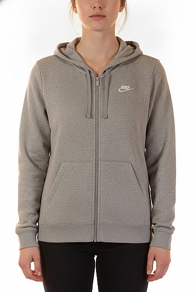Nike Dámská šedá Mikina S Kapucí Na Zip Velikost EU L