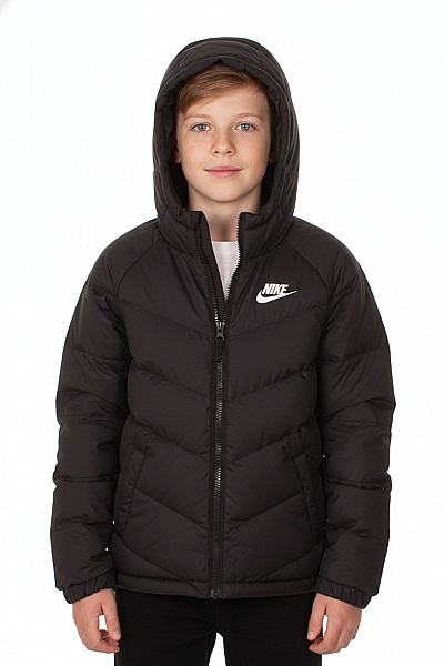 Nike Dětská Péřová Bunda S Kapucí Velikost EU 122-128