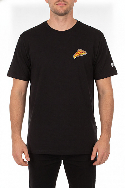 New Era Černé Tričko S Krátkým Rukávem A Potiskem Pizzy Vel. 2XL