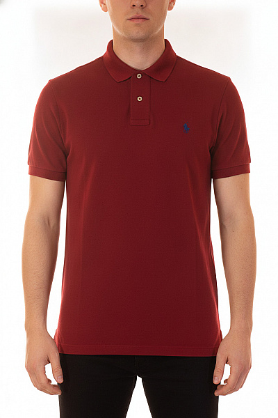 Ralph Lauren Pánské Tričko Polo S Krátkým Rukávem červené Bavlněné Velikost L