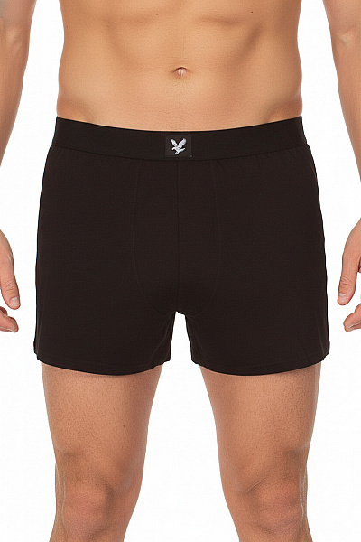 Lyle & Scott Pánské Bavlněné Boxerky černé