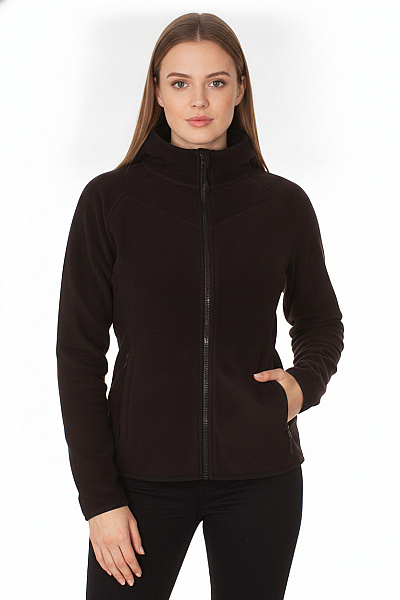 URBAN CLASSICS Dámská černá Mikina S Dlouhým Rukávem Na Zip Vel. M