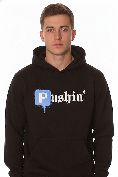 Mister Tee Pánská Mikina S Kapucí A Potiskem Pushin Streetwear Vel. S