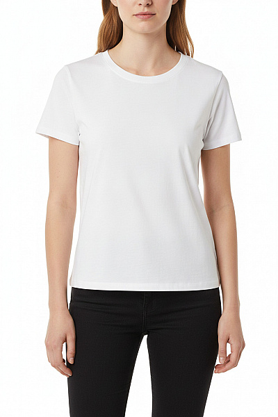URBAN CLASSICS Dámské Tričko S Krátkým Rukávem Bílé Basic Crop Top Vel. L