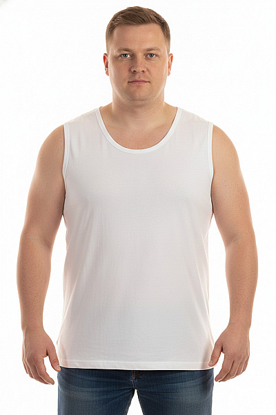 URBAN CLASSICS Pánské Tričko Bez Rukávů Bílé Basic