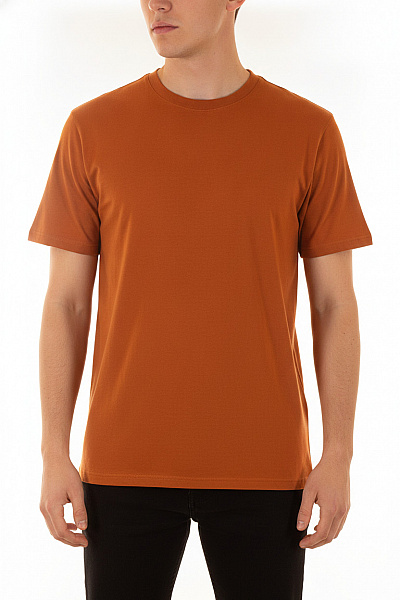URBAN CLASSICS Pánské Tričko S Krátkým Rukávem Oranžové Basic Jednobarevné Vel. 4XL