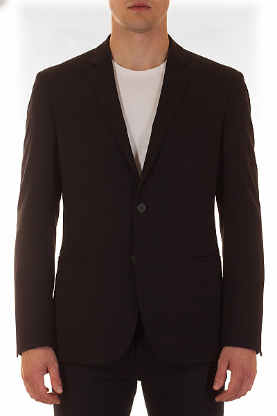 Hugo Boss Pánské černé Elegantní Sako Jednořadé Vel. DE 50
