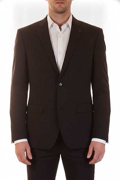 ROY ROBSON Pánské Vlněné Sako Elegantní černé Jednořadé Vel. 48