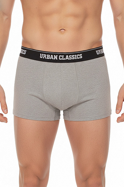 URBAN CLASSICS Pánské Bavlněné Boxerky šedé Vel. EU S