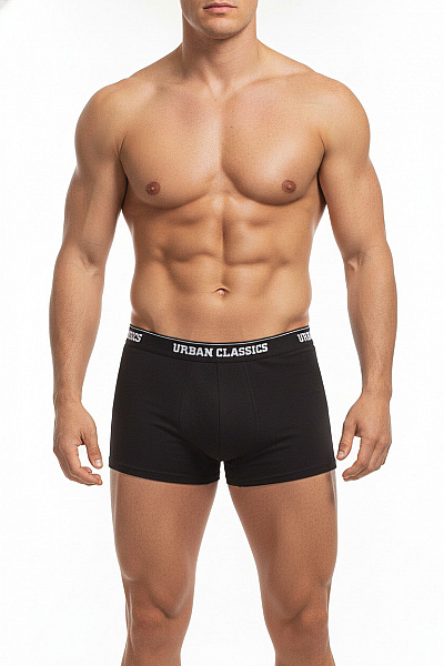 URBAN CLASSICS Pánské Boxerky černé Bavlněné Velikost EU L