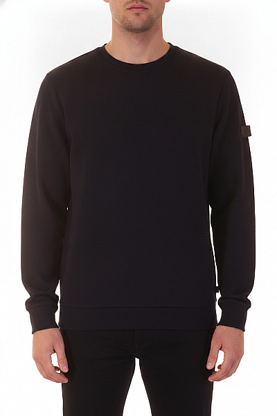 JOOP! Pánská Mikina S Dlouhým Rukávem černá Jednobarevná Crewneck Vel. EU L