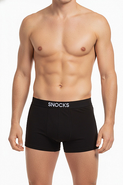 Snocks Pánské Boxerky černé Bavlněné