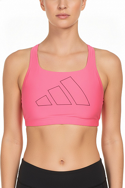 ADIDAS Růžový Sportovní Crop Top S Logem Na Cvičení Velikost EU 42