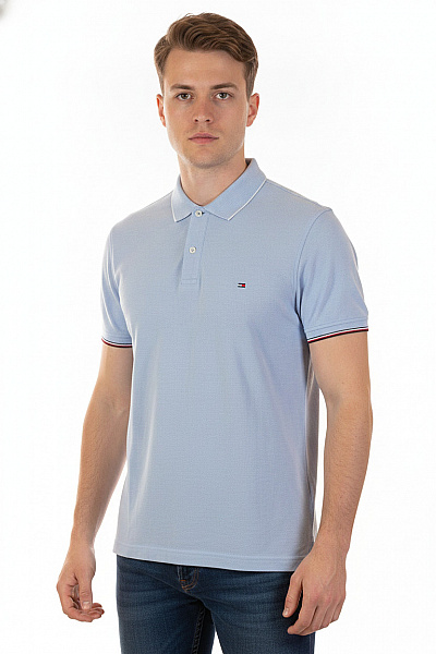 TOMMY HILFIGER Pánské Polo Tričko S Krátkým Rukávem A Límečkem Vel. EU M