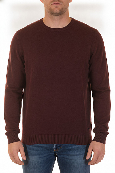 DANIEL HECHTER Pánský Hnědý Bavlněný Svetr S Dlouhým Rukávem Basic Vel. 3XL