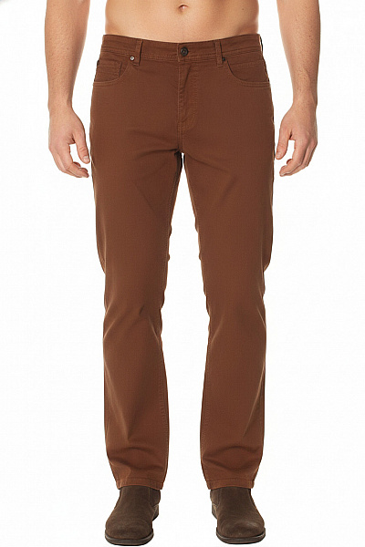 Camel Active Pánské Hnědé Manšestrové Kalhoty Volnočasové Rovné S Kapsami Vel. 35/34
