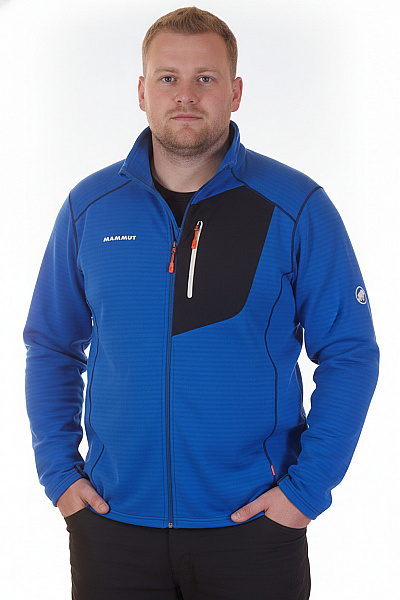 MAMMUT Pánská Modrá Mikina Na Zip S Dlouhým Rukávem Outdoor Vel. 2XL