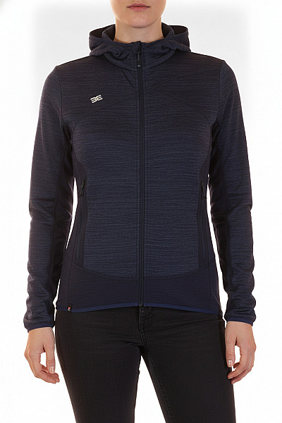 MAUL SPORTS Dámská Mikina S Dlouhým Rukávem Na Zip Modrá Velikost 46