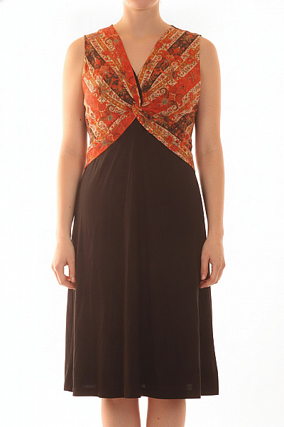 DESIGUAL Dámské šaty Bez Rukávů Dlouhé Boho Květované Vel. Xl