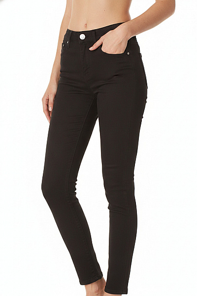 MANGO Dámské černé Skinny Kalhoty S Vysokým Pasem Vel. EU 36