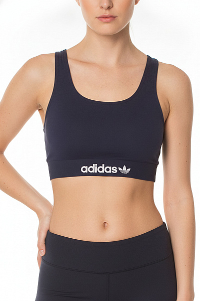 ADIDAS Dámské Modré Sportovní Bezešvá Crop Top Na Cvičení Velikost EU XS