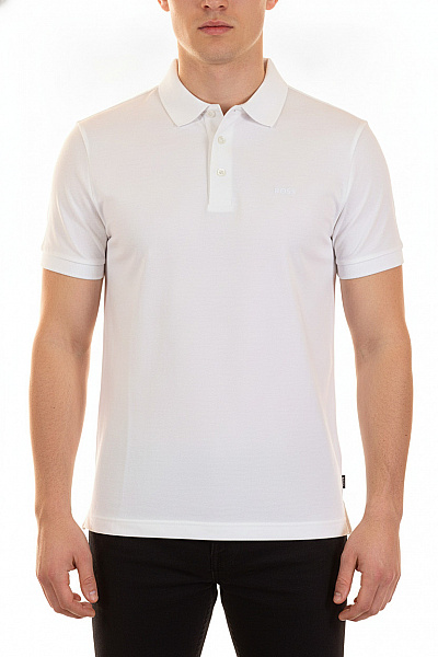 Hugo Boss Pánské Bílé Polo Tričko S Krátkým Rukávem Velikost EU XL