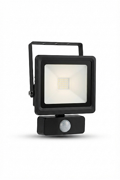 Černý LED Reflektor S Pohybovým Senzorem Outdoor