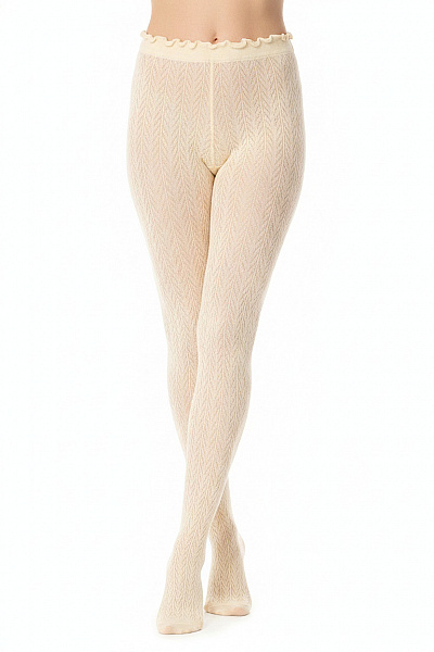 Wolford Dámské Punčocháče Béžové S Jemným Vzorem Vel. EU M