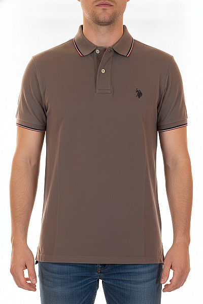 U.S.POLO ASSN. Polo Tričko S Krátkým Rukávem A Límečkem Bavlněné Vel. EU M