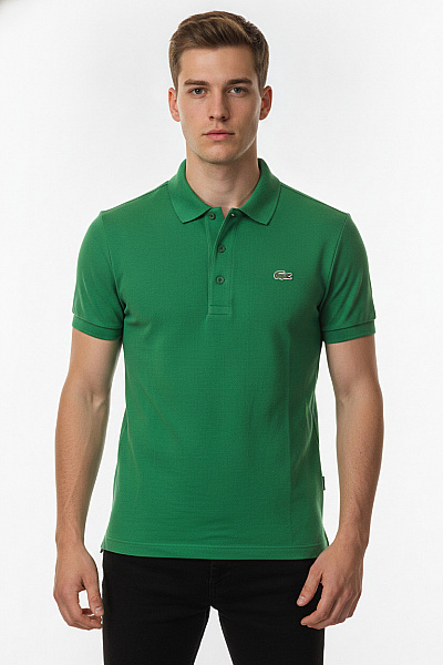 LACOSTE Pánské Zelené Tričko Polo S Krátkým Rukávem Bavlněné Vel. 4