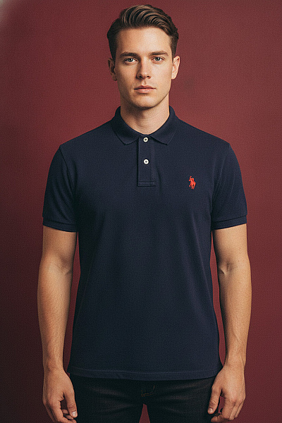 U.S.POLO ASSN. Pánské Tmavě Modré Polo Tričko S Krátkým Rukávem A Výšivkou Vel. XL