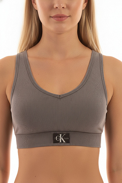 Calvin Klein Dámské Tílko Basic šedé Bavlněné Na Cvičení Vel. XS