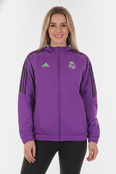 ADIDAS Dámská Fialová Bunda S Kapucí A Zipem Velikost M