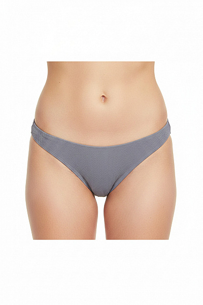 Jake*s Dámské žebrované Bikiny Spodní Díl Plavek šedé Vel. EU M