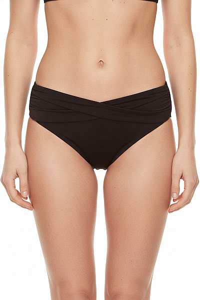 Seafolly Dámské Plavkové Kalhotky černé S Vysokým Pasem Velikost 38