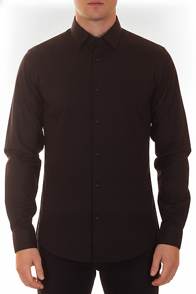 Hugo Boss Pánská černá Bavlněná Košile S Dlouhým Rukávem Elegantní Business Slim Fit Vel. EU 41