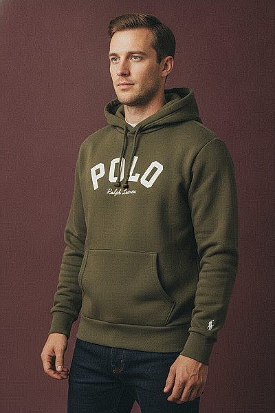 Ralph Lauren Pánská Bavlněná Mikina S Kapucí A Výšivkou Vel. M