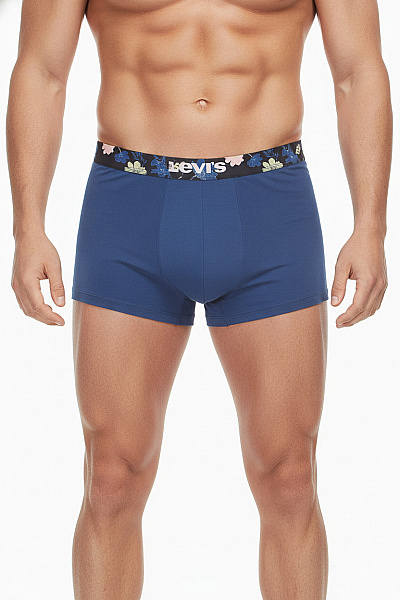 LEVIS Pánské Bavlněné Boxerky Modré Květinový Vzor