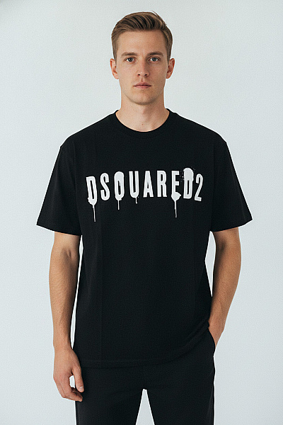 Dsquared2 Pánské Tričko S Krátkým Rukávem A Potiskem Velikost XXL