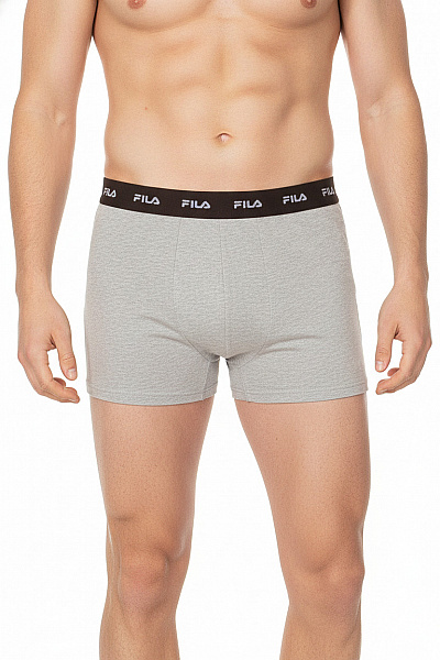 FILA Pánské Bavlněné Boxerky šedé Velikost L