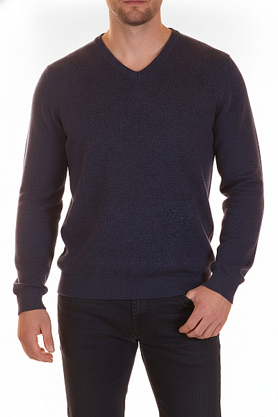 Aquascutum Pánský Svetr Do Véčka S Dlouhým Rukávem Modrý Vel. L