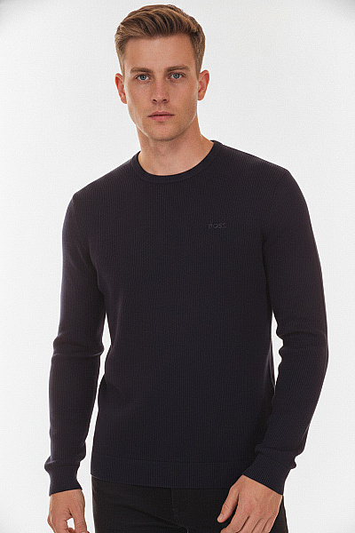 Hugo Boss Pánský Svetr S Dlouhým Rukávem Basic Vel. EU M