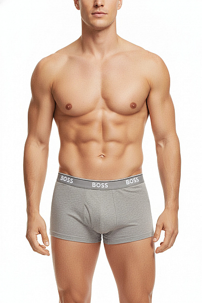 Hugo Boss Pánské Bavlněné Boxerky šedé Vel. L