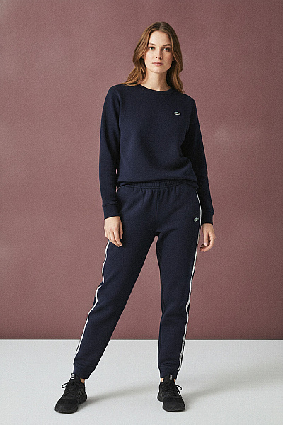 LACOSTE Dámské Tepláky S Lampasem Velikost 3XL